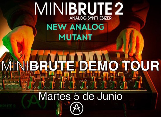 05/06/2018: DEMO ARTURIA MINIBRUTE 2 EN AUVISA MATARÓ