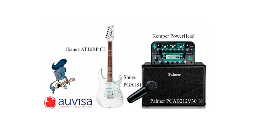 Test de producto Auvisa: Vídeo amplificador Kemper PowerHead con micrófono Shure PGA181