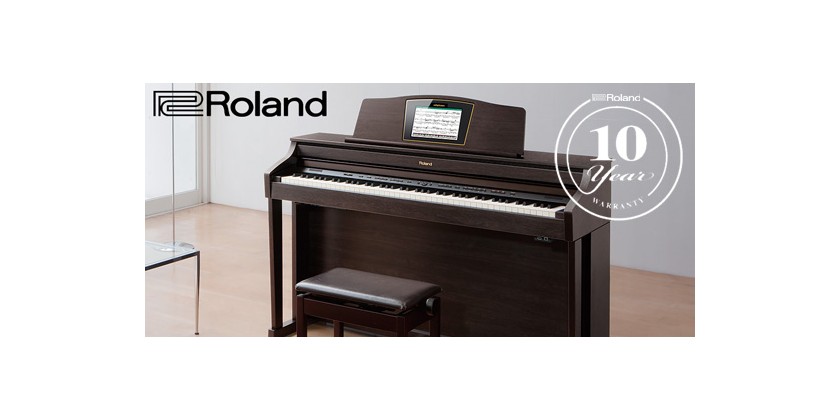 Garantía de 10 años en los pianos digitales Roland