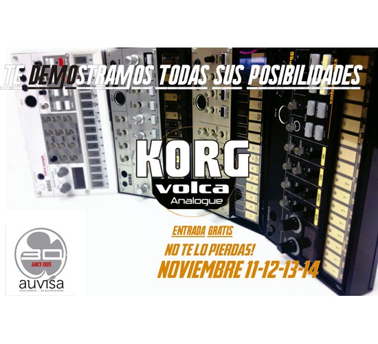 11-14 de Noviembre de 2015: Korg Volca en Auvisa Mataró