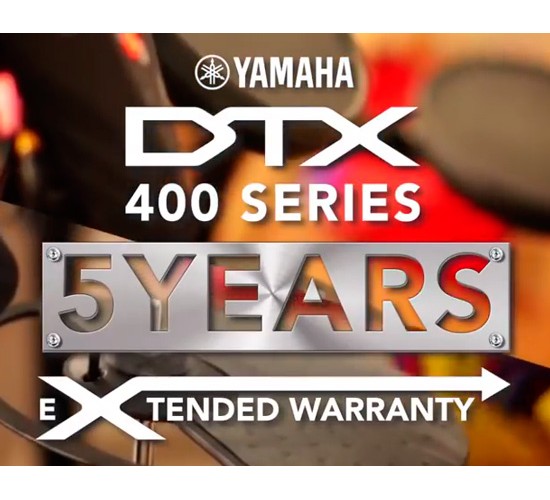 5 años de garantía con las baterías electrónicas Yamaha DTX400
